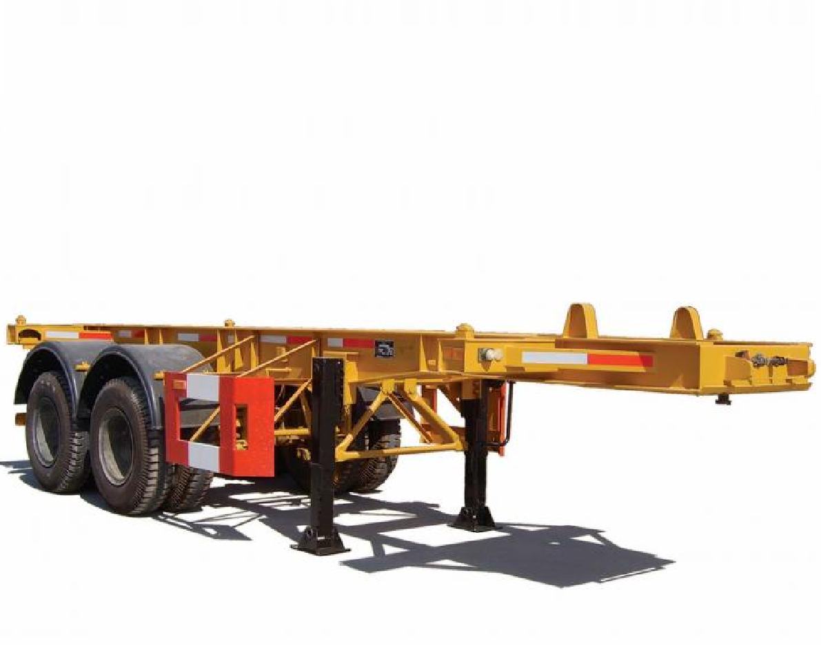2-axis 20 foot skeleton semi-trailer