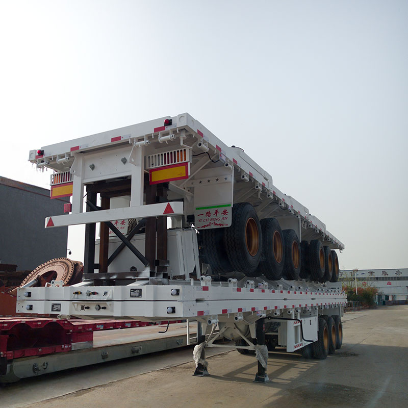 3-axis 45 foot container flatbed cargo semi-trailer - Image 3
