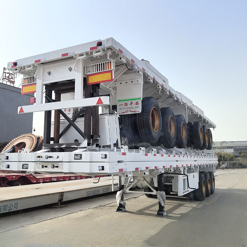 3-axis 45 foot container flatbed cargo semi-trailer - Image 4