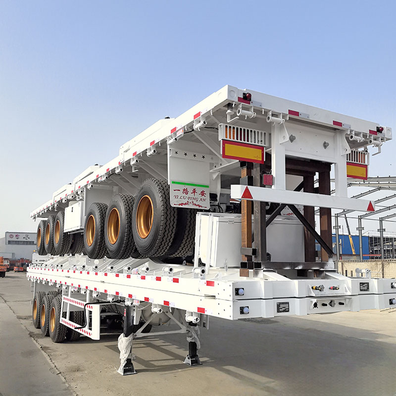 3-axis 45 foot container flatbed cargo semi-trailer - Image 5
