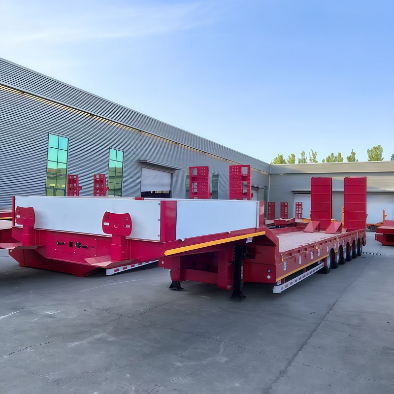 6-axle ladder low flatbed semi-trailer - Image 2