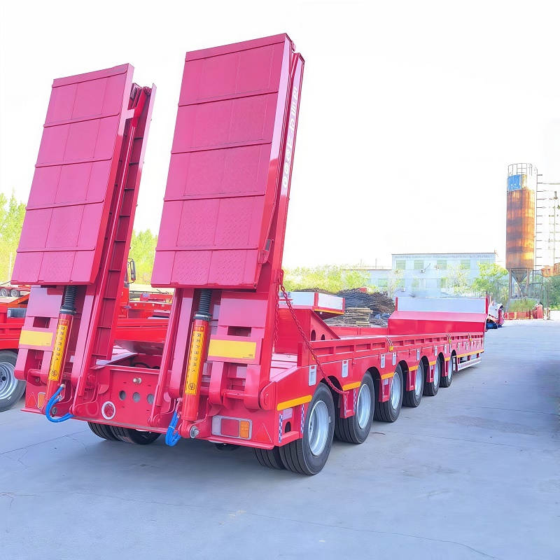 6-axle ladder low flatbed semi-trailer - Image 4